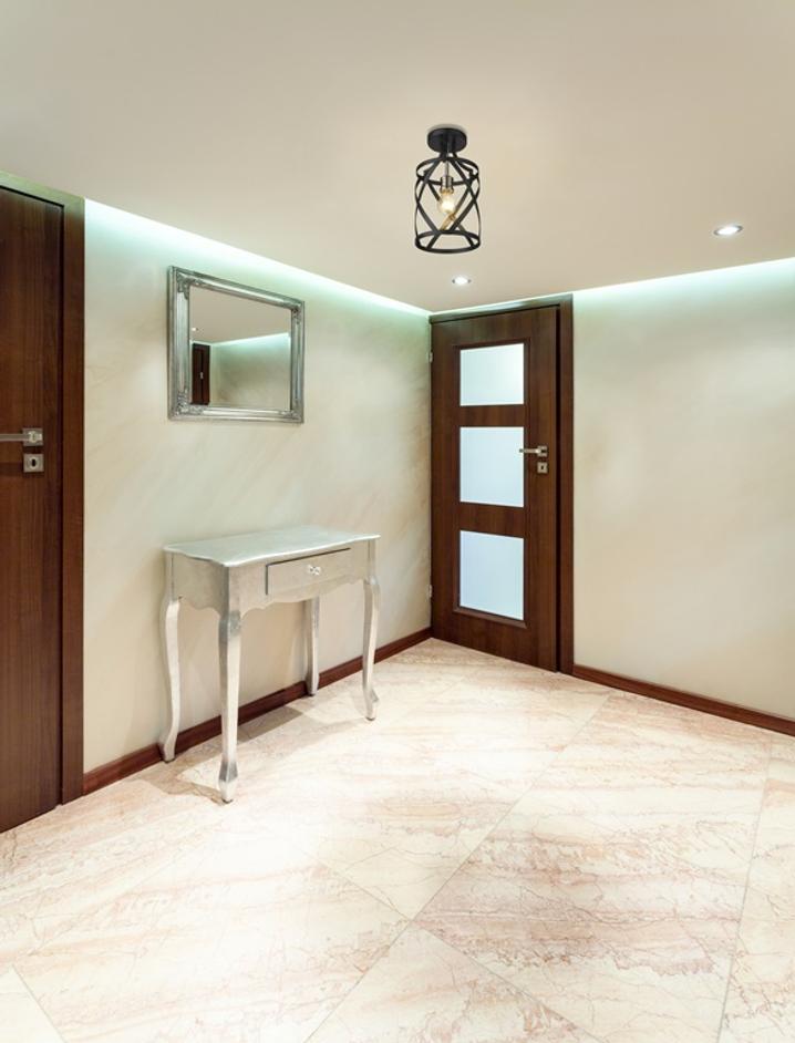 Malcalester 1 Light Flush Mount in Matte Black + Brushed Nickel Finish by Z-Lite