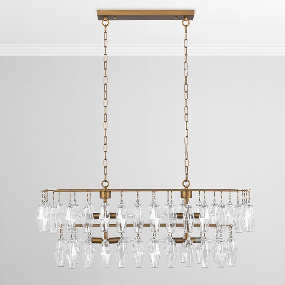 Tressia Chandelier Brass by Classic Home