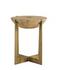 Brass Base Grain End Table by Furniture Classics