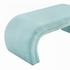 Kenya Bright Blue Velvet Bench by tov furniture