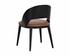 DEZIRAE DINING CHAIR - BLACK - COGNAC LEATHER by Sunpan