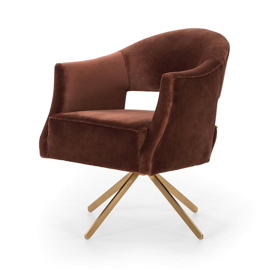 ADARA DESK CHAIR IN SURREY AUBURN by FOUR HANDS