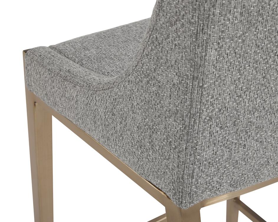 DIONNE COUNTER STOOL - MONUMENT PEBBLE by Sunpan