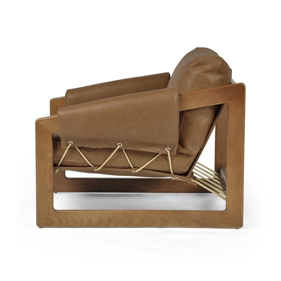 Dustin Chair In Palermo Cognac by FOUR HANDS