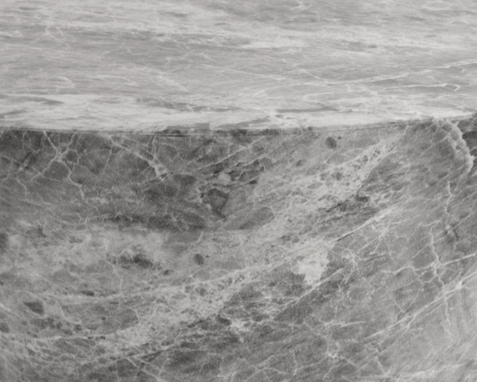 Astley End Table - Marble Look - Grey by Sunpan