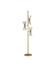Novatude Floor Lamp In Antique Gold Leaf & Contemporary Silver Leaf by Currey & Company