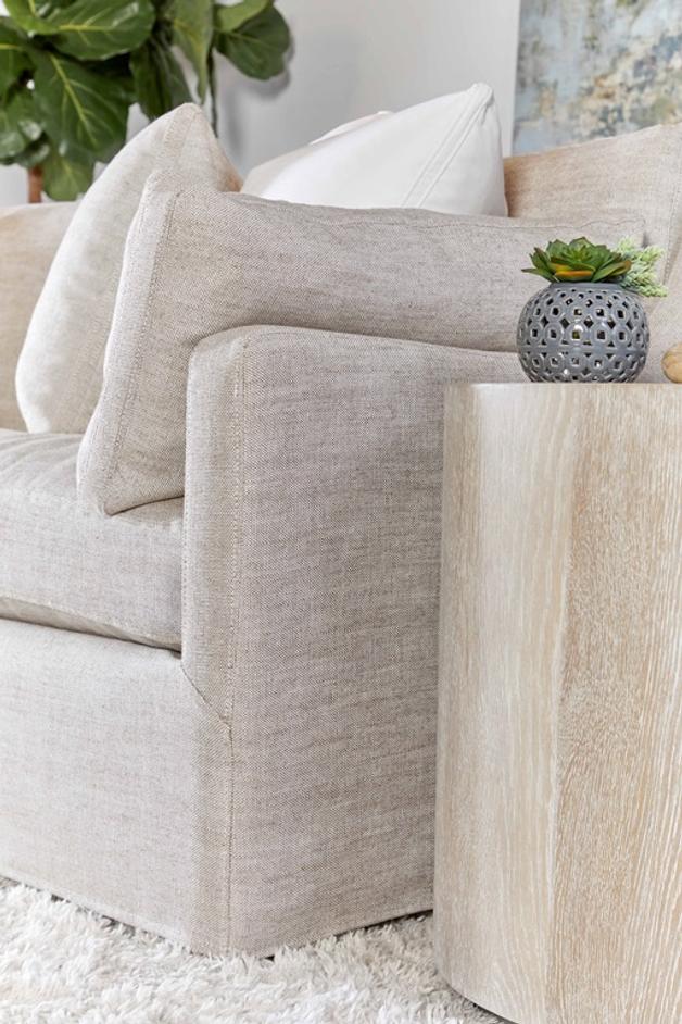 Lena 95" Slope Arm Slipcover Sofa by Essentials For Living