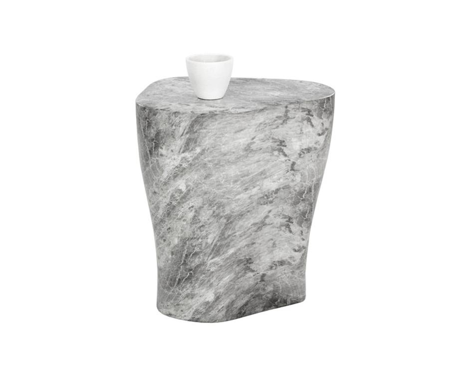 DALI END TABLE - LARGE - MARBLE LOOK - GREY by Sunpan