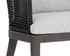 CAPRI DINING ARMCHAIR - SMOKE GREY - COPACABANA MARBLE by Sunpan
