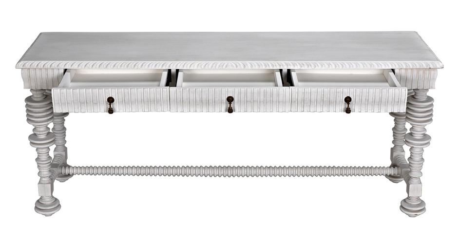 Portuguese Console, White Wash by Noir Furniture