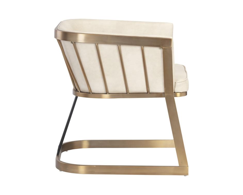 Caily Lounge Chair - Bravo Cream by Sunpan