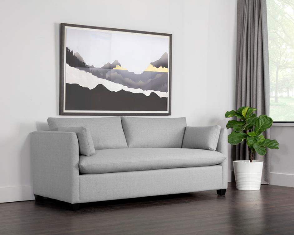 NICO SOFA BED - BRODERICK CHARCOAL by Sunpan