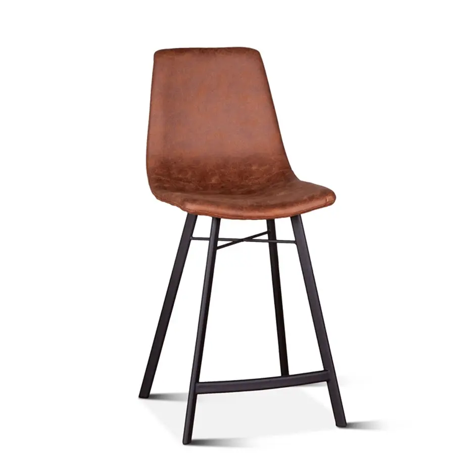 Sam Counter Chair, Trapper Brown by Home Trends & Design