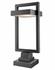 Luttrel 1 Light Outdoor Pier Mounted Fixture in Black Finish by Z-Lite