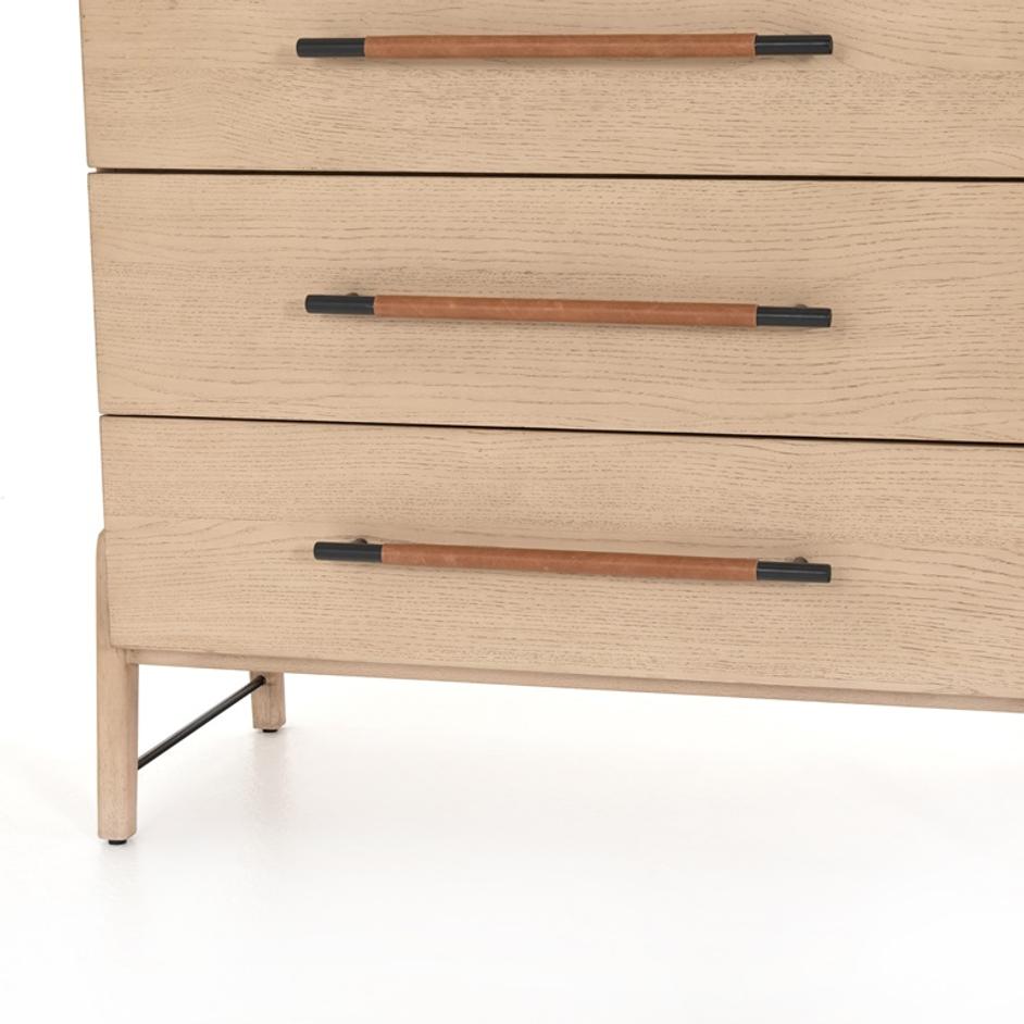 Rosedale 6 Drawer Tall Dresser In Yucca Oak by FOUR HANDS