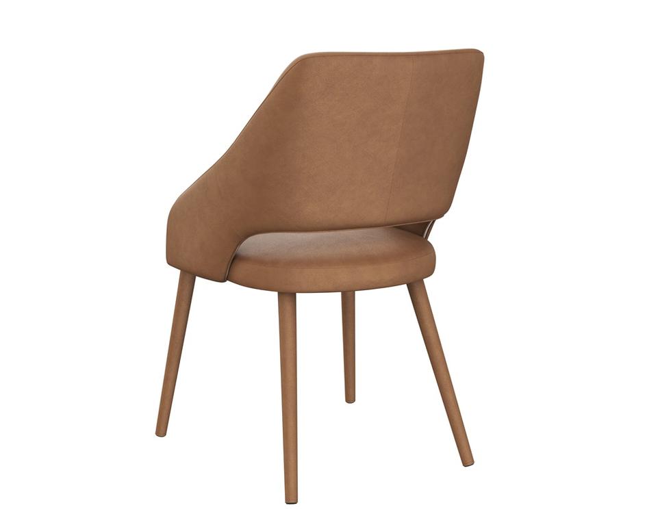 GALEN DINING ARMCHAIR - MISSOURI COGNAC LEATHER by Sunpan