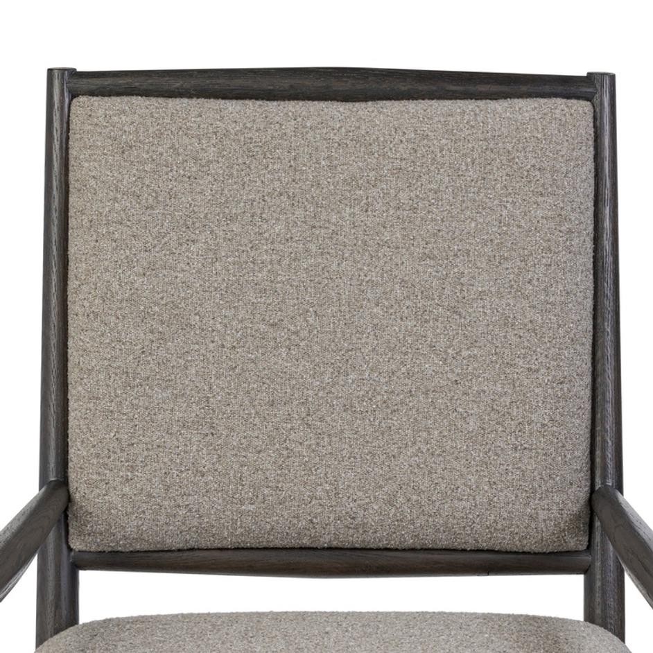 Glenview Dining Armchair In Weslie Feather-Smoked Black Oak by Four Hands