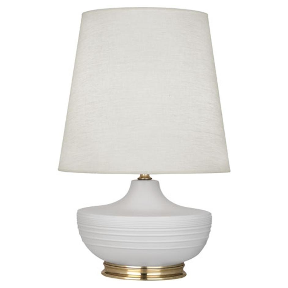 Matte Dove Michael Berman Nolan Table Lamp by Robert Abbey