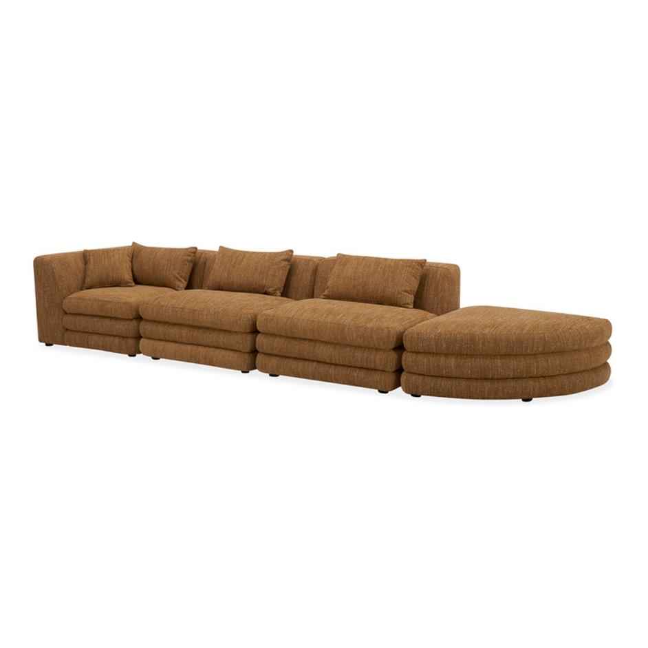 Lowtide Linear Modular Sectional Amber Glow by Moes Home