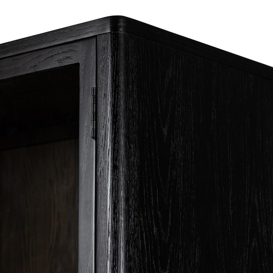 Bolsa Cabinet in Brushed Ebony Oak by FOUR HANDS