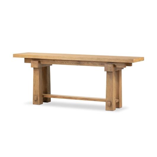 Josette Console Table In Honey Oak Veneer by Four Hands