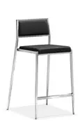Dolemite Counter Stool (Set of 2) Black by Zuo Modern