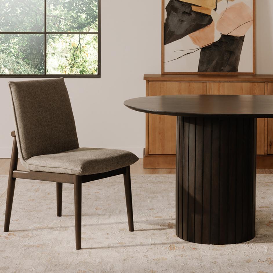 Charlie Dining Chair Dark Grey – Set Of Two by Moes Home