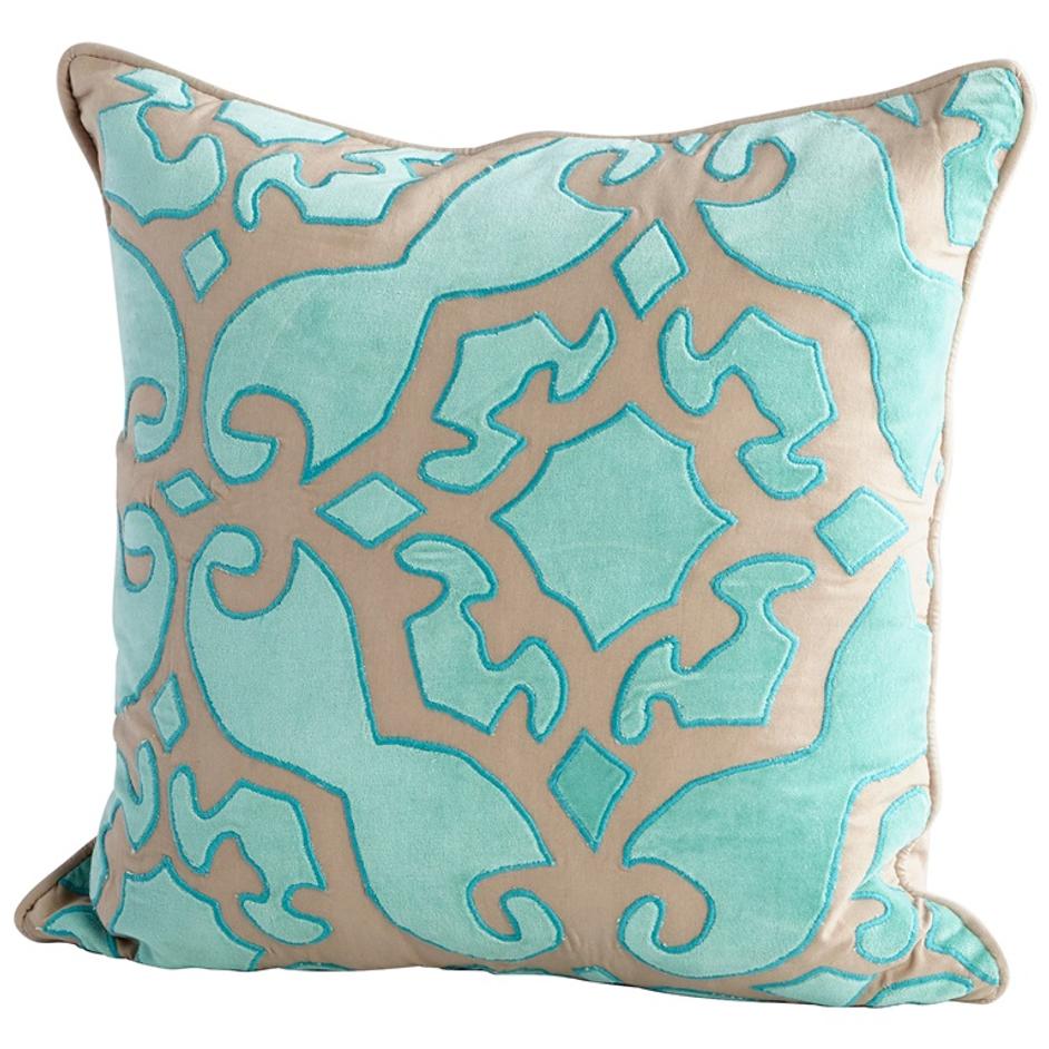 Pillow Cover | Turquoise - 18 x 18 by Cyan Design