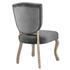 Union Vintage French Performance Velvet Dining Side Chair In Gray by Modway Furniture