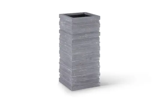 June Square Planter, Gray, Large by PHILLIPS COLLECTION