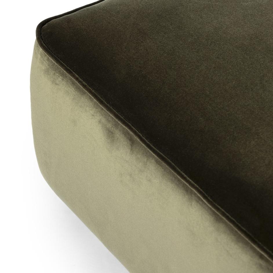 Sinclair Square Ottoman-36" In Surrey Olive-Sienna Brown by Four Hands