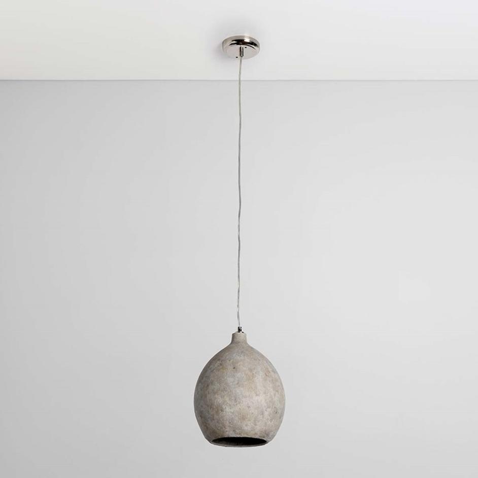 Teresa Concrete Pendant Deep Gray by Classic Home