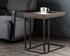 Arden C-shaped End Table - Black - Charcoal Grey by Sunpan