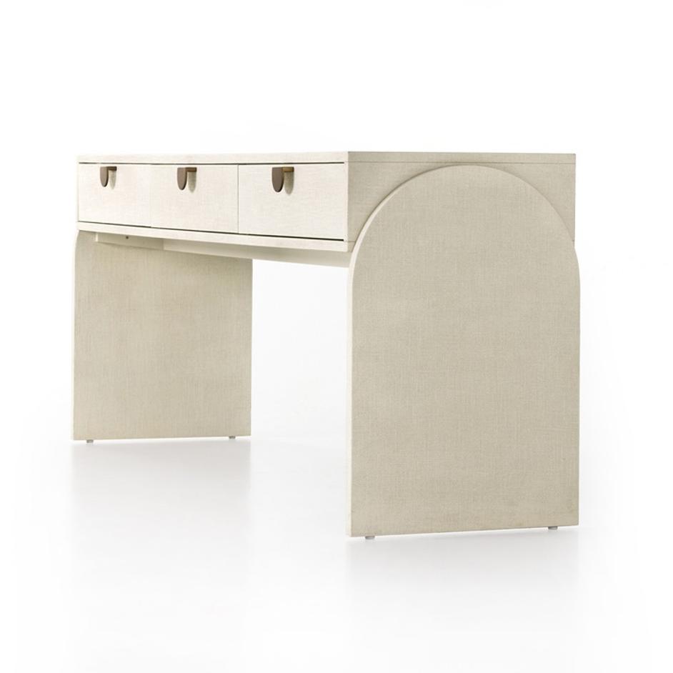 Cressida Console Table - Ivory Painted Linen by Four Hands