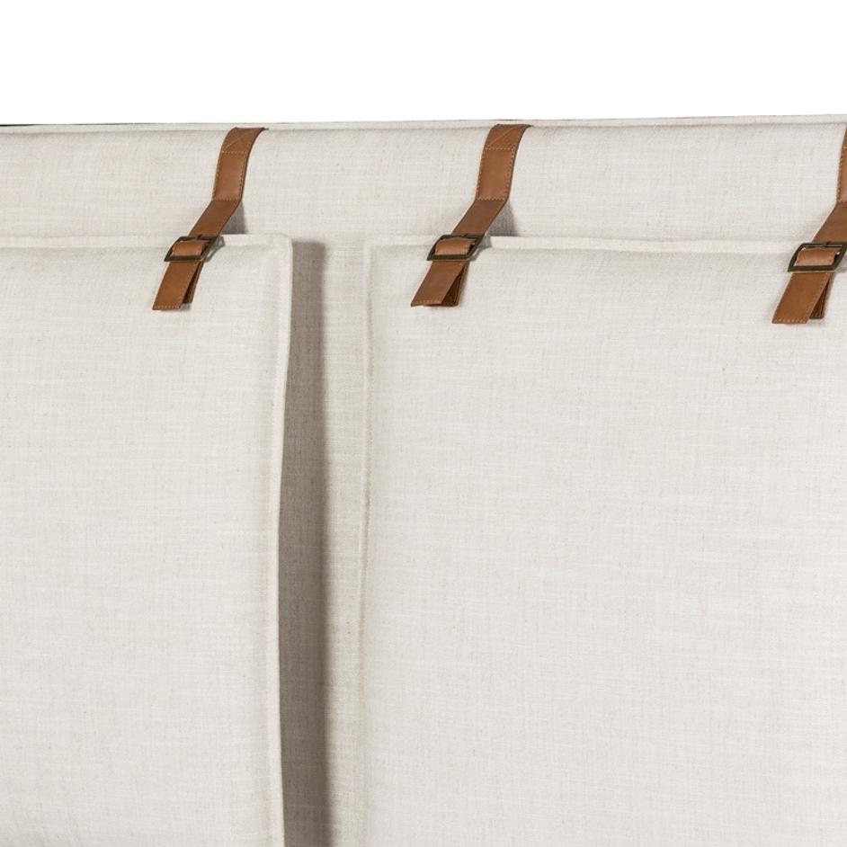 Leigh Bed In Hockney Ivory In King by FOUR HANDS