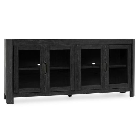 Macarthur Reclaimed Oak 4Dr Cabinet Antique Black by Classic Home