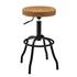 Eaton Gaslift Bar Stool In Vintage Cedar by New Pacific Direct