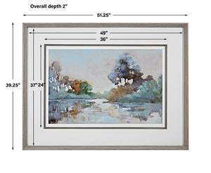 Morning Lake Watercolor Framed Print by Uttermost