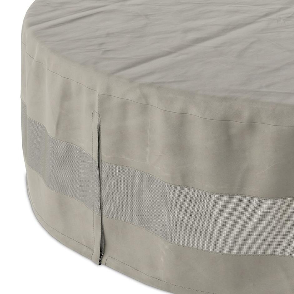 Weatherproof Outdoor Round Coffee Table Cover - Baron Grey by Four Hands