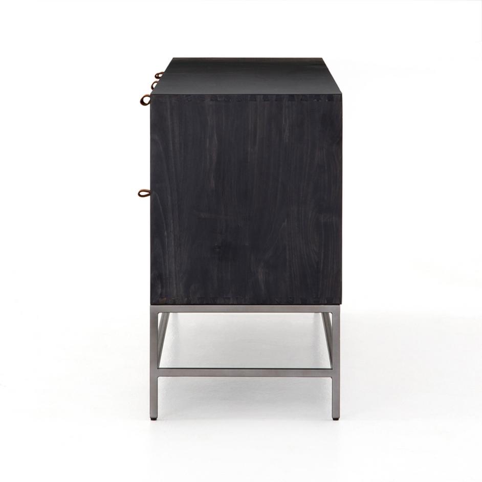 Trey Sideboard in Black Wash Poplar by FOUR HANDS