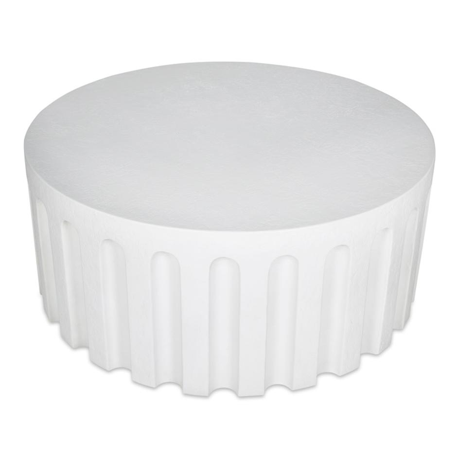 Eris Outdoor Coffee Table White by Moes Home