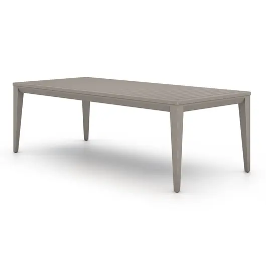 Sherwood Outdoor Dining Table In 94" In Grey by FOUR HANDS