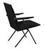Henderson Sungkai/Mindi and Industrial Steel Chair in Charcoal Black with Black Cotton Fabric by Noir Furniture