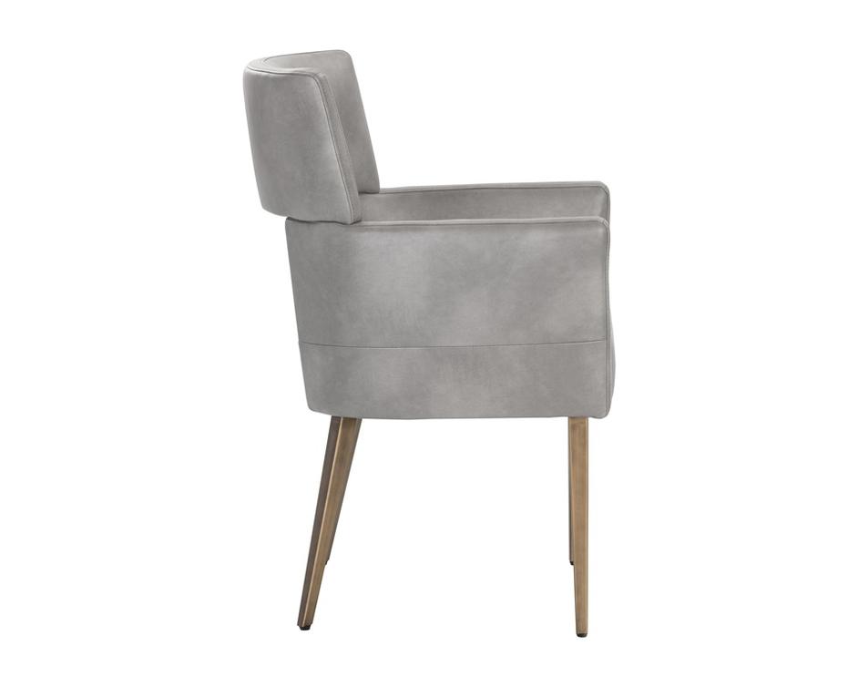 Amerie Dining Armchair - Bravo Metal by Sunpan