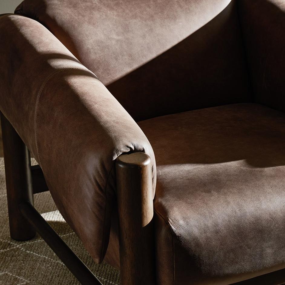Boden Chair in Palermo Cigar by FOUR HANDS