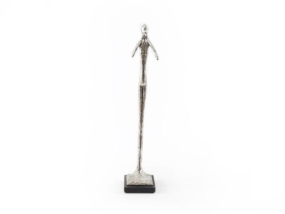 Speak No Evil Sculpture, Silver Leaf, Small by PHILLIPS COLLECTION