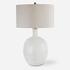 Whiteout Mottled Glass Table Lamp by Uttermost