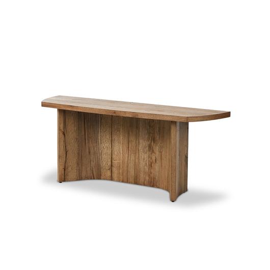 Brinton Console Table in Rustic Oak Veneer by FOUR HANDS