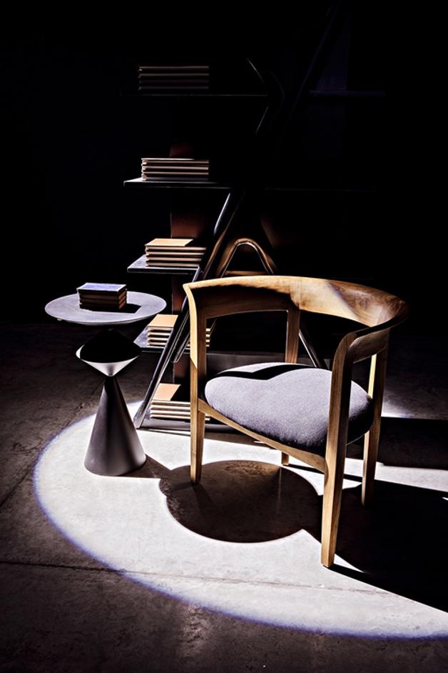 Zasa Side Table, Black Steel by Noir Furniture