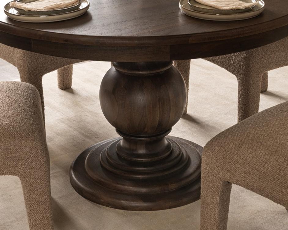 Brookside Solid Wood Round Dining Table by Classic Home
